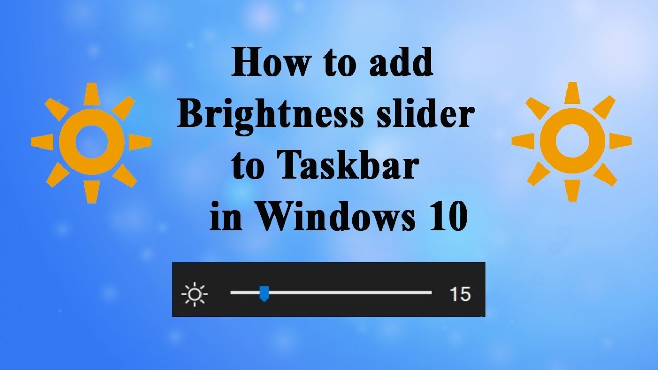 brightness slider missing windows 10